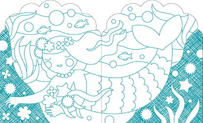 Mermaid Colouring Book with Stickers