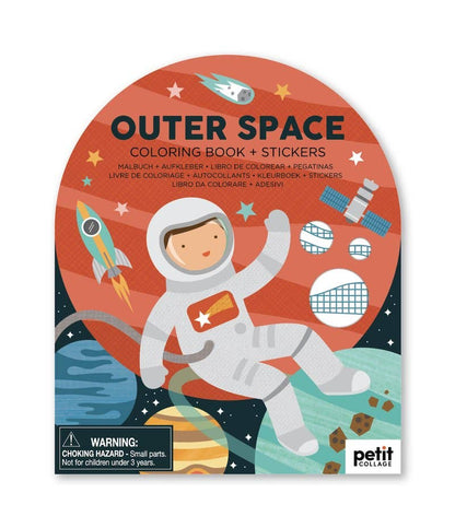 Outer Space Colouring Book with Stickers