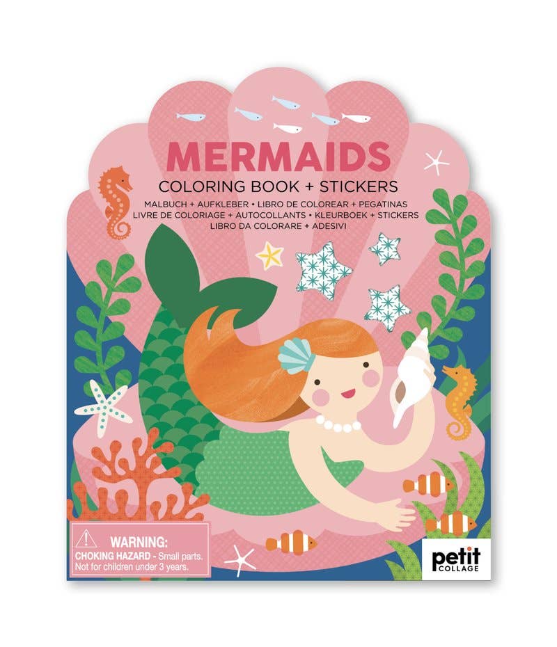 Mermaid Colouring Book with Stickers