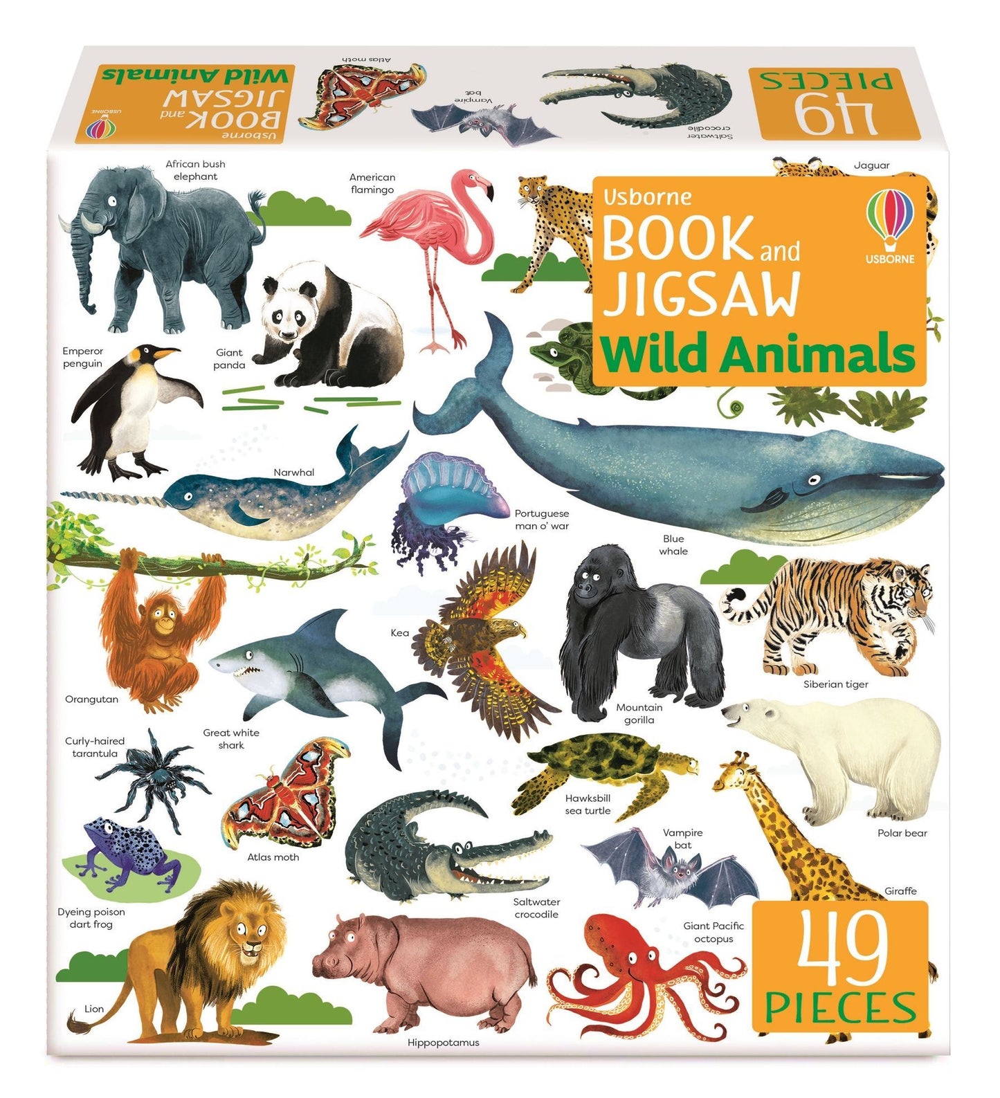 WILD ANIMALS BOOK & JIGSAW