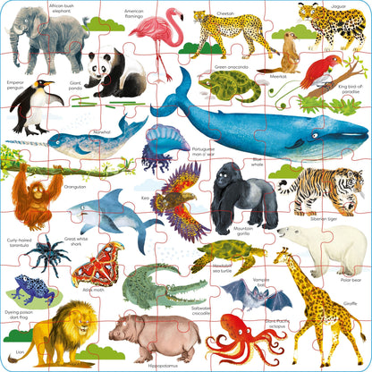 WILD ANIMALS BOOK & JIGSAW