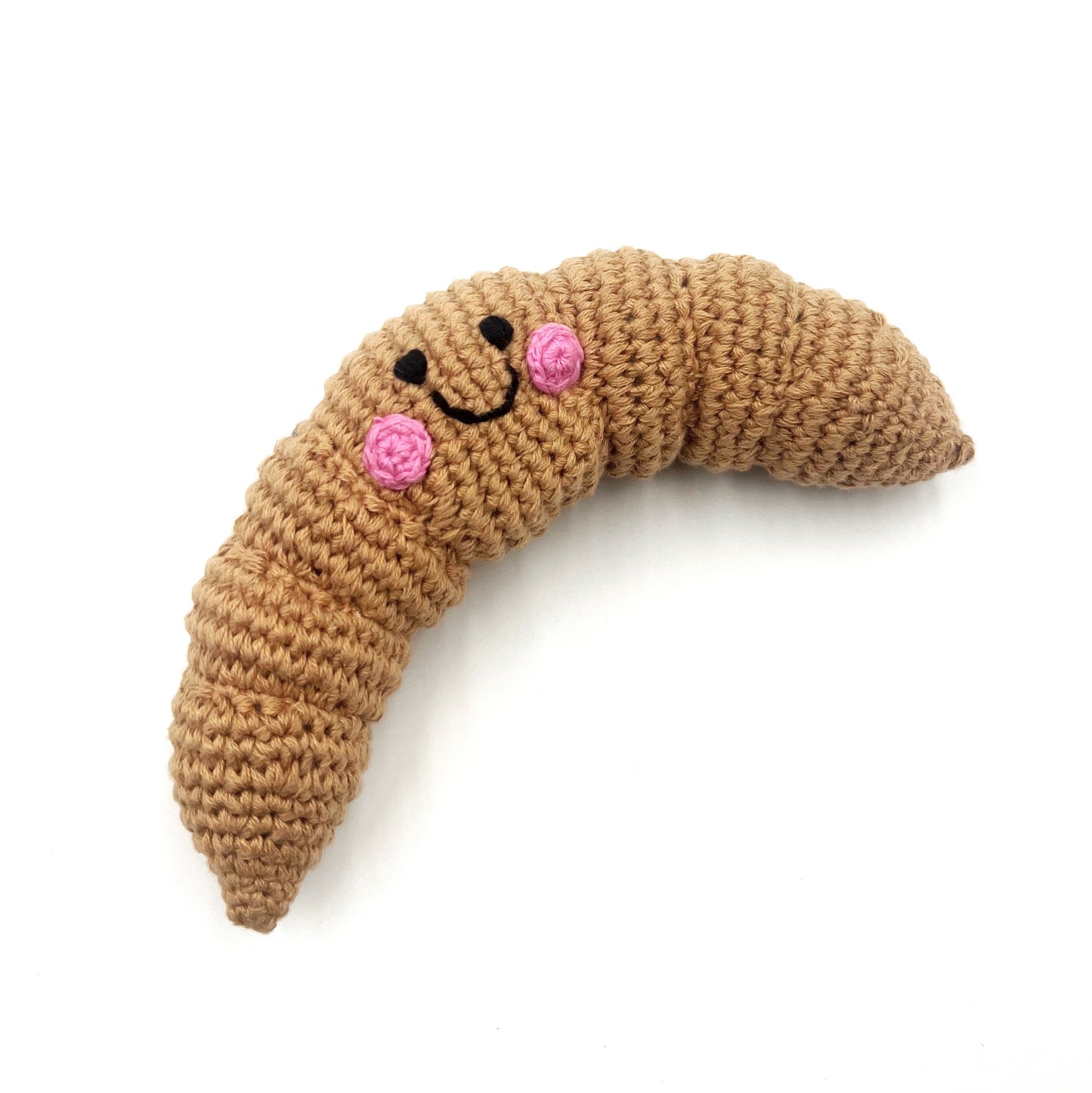 Friendly croissant rattle