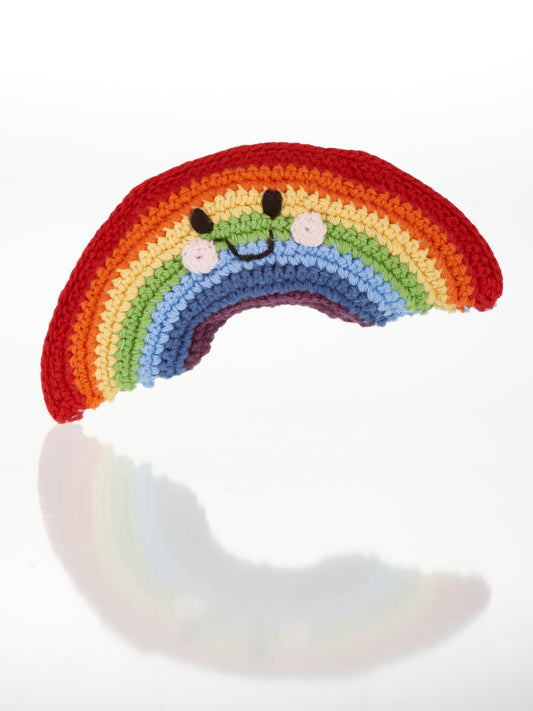 Friendly rainbow rattle