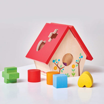 Wooden Bird House Shape Sorter