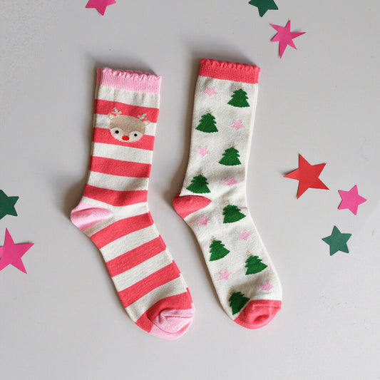 Jolly Christmas 2 Pack Socks